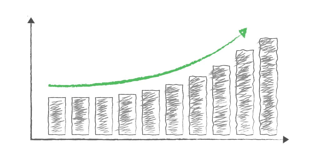 Royalty-Free-Stock-Image-Sales-Chart-White